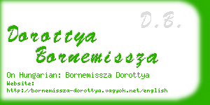 dorottya bornemissza business card